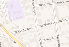 Dvořákova v obci Olomouc - mapa ulice