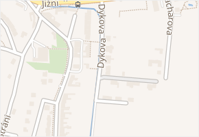 Dykova v obci Olomouc - mapa ulice