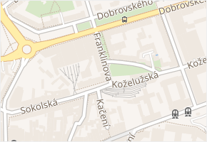 Franklinova v obci Olomouc - mapa ulice