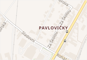 Gorkého v obci Olomouc - mapa ulice