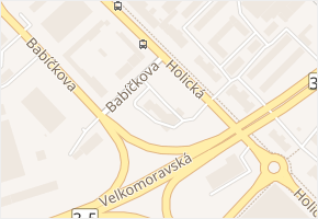 Holická v obci Olomouc - mapa ulice