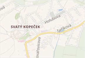 Holubova v obci Olomouc - mapa ulice