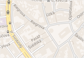 Horní náměstí v obci Olomouc - mapa ulice