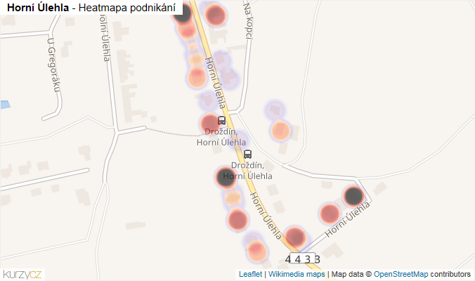 Mapa Horní Úlehla - Firmy v ulici.