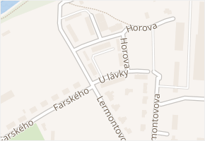 Horova v obci Olomouc - mapa ulice