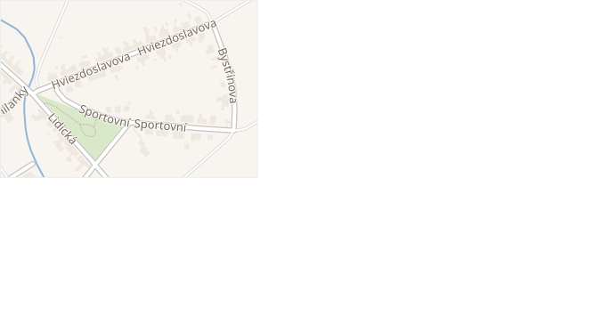 Hviezdoslavova v obci Olomouc - mapa ulice