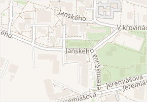 Janského v obci Olomouc - mapa ulice