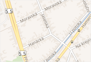 Jaselská v obci Olomouc - mapa ulice