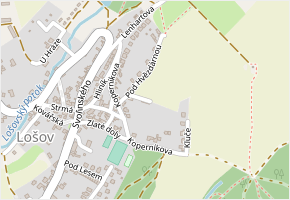 Josefa Sienela v obci Olomouc - mapa ulice