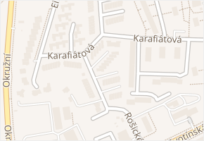 Karafiátová v obci Olomouc - mapa ulice