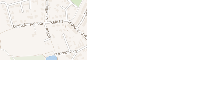 Keltská v obci Olomouc - mapa ulice