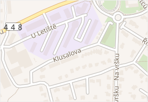 Klusalova v obci Olomouc - mapa ulice