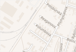 Kolumbova v obci Olomouc - mapa ulice