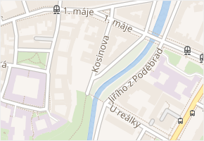 Kosinova v obci Olomouc - mapa ulice
