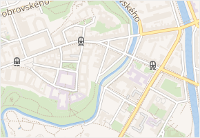 Kozinova v obci Olomouc - mapa ulice