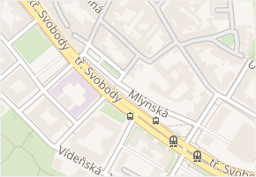 Křivá v obci Olomouc - mapa ulice