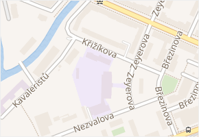 Křižíkova v obci Olomouc - mapa ulice