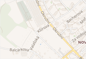 Kšírova v obci Olomouc - mapa ulice