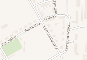 Lermontovova v obci Olomouc - mapa ulice
