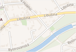 Libušina v obci Olomouc - mapa ulice