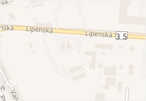 Lipenská v obci Olomouc - mapa ulice