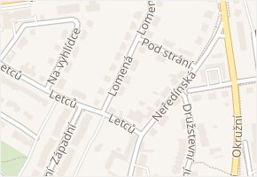 Lomená v obci Olomouc - mapa ulice