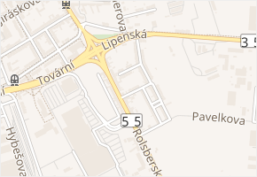 Máchalova v obci Olomouc - mapa ulice