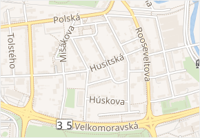 Mánesova v obci Olomouc - mapa ulice