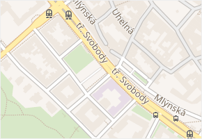 Mlýnská v obci Olomouc - mapa ulice