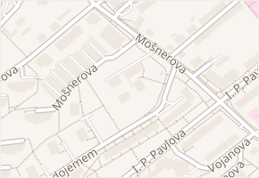 Mošnerova v obci Olomouc - mapa ulice