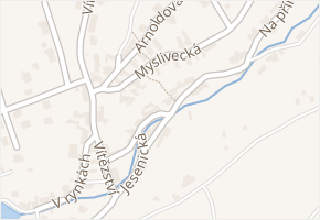 Myslivecká v obci Olomouc - mapa ulice
