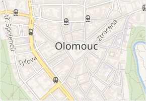 Na Padělkách v obci Olomouc - mapa ulice