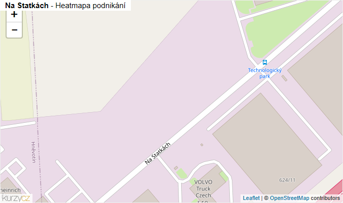 Mapa Na Statkách - Firmy v ulici.