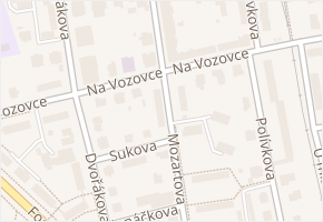 Na Vozovce v obci Olomouc - mapa ulice