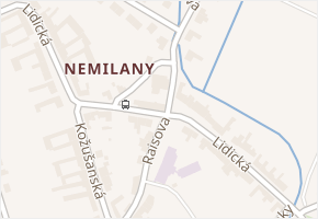 Nemilany v obci Olomouc - mapa části obce