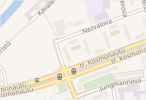 Nezvalova v obci Olomouc - mapa ulice