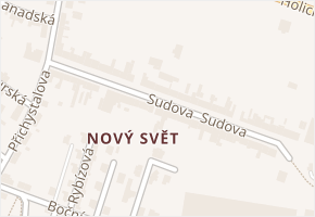 Nový Svět v obci Olomouc - mapa části obce