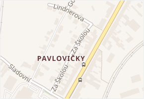 Pavlovičky v obci Olomouc - mapa části obce