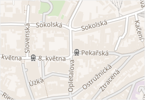Pekařská v obci Olomouc - mapa ulice