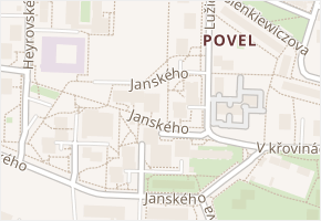 Povel v obci Olomouc - mapa části obce