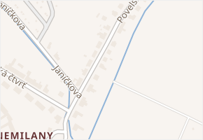 Povelská v obci Olomouc - mapa ulice