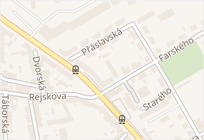 Přáslavská v obci Olomouc - mapa ulice