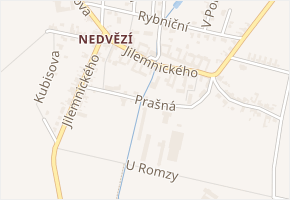 Prašná v obci Olomouc - mapa ulice