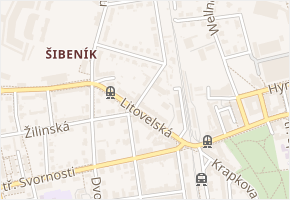 Před lipami v obci Olomouc - mapa ulice