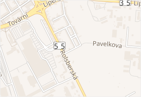 Průchodní v obci Olomouc - mapa ulice
