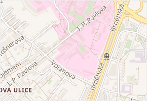 Puškinova v obci Olomouc - mapa ulice