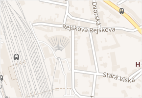 Rejskova v obci Olomouc - mapa ulice