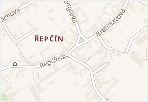Řepčín v obci Olomouc - mapa části obce