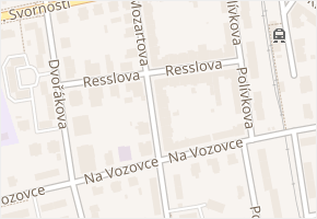 Resslova v obci Olomouc - mapa ulice