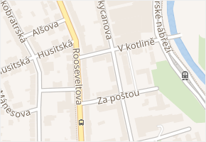 Rokycanova v obci Olomouc - mapa ulice